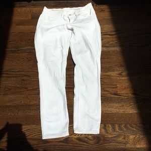 Madewell White Skinny Jeans